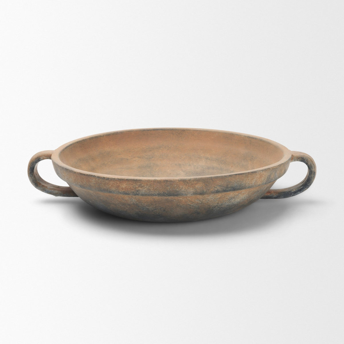 Cotto Round w/ Handles Weathered Terracotta Decorative Bowl from Mercana - Luna Furniture