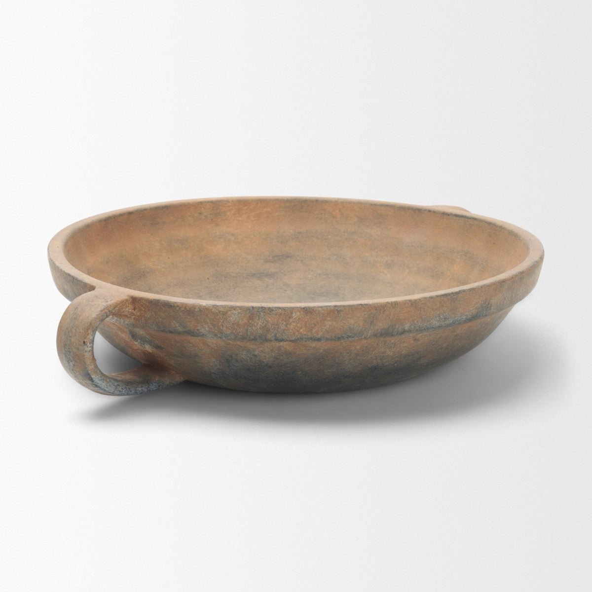 Cotto Round w/ Handles Weathered Terracotta Decorative Bowl from Mercana - Luna Furniture