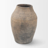Cotto 13.2H Weathered Wide Mouth Terracotta Urn Vase from Mercana - Luna Furniture