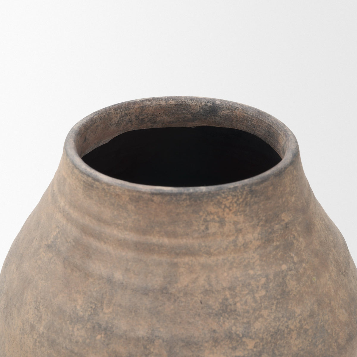 Cotto 13.2H Weathered Wide Mouth Terracotta Urn Vase from Mercana - Luna Furniture