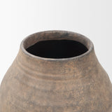 Cotto 13.2H Weathered Wide Mouth Terracotta Urn Vase from Mercana - Luna Furniture