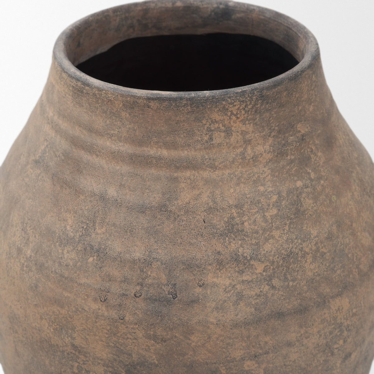 Cotto 13.2H Weathered Wide Mouth Terracotta Urn Vase from Mercana - Luna Furniture