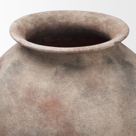 Mattone 15.9H Rustic Weather Terracotta Vase from Mercana - Luna Furniture
