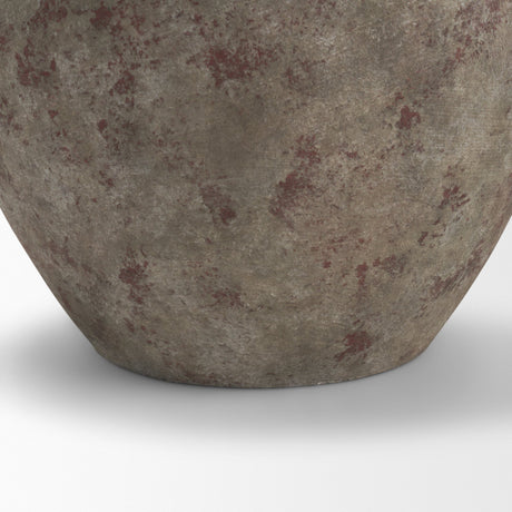 Mattone 24.4H Rustic Weathered Terracotta Floor Vase from Mercana - Luna Furniture