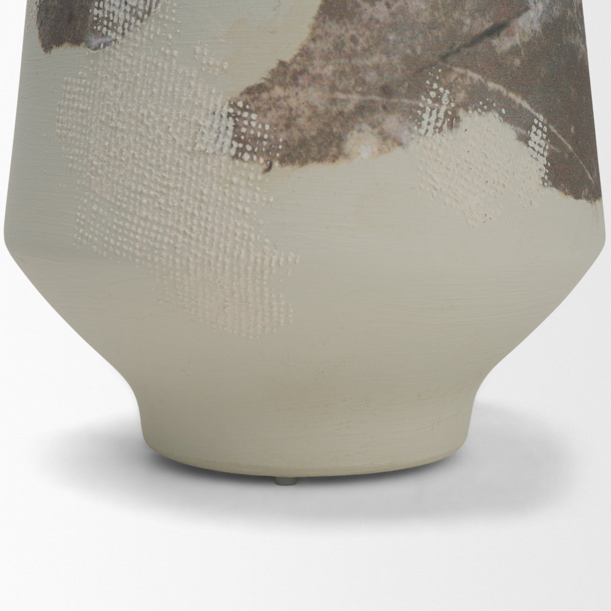 Velo 11.8H White w/Green Hand-Painted Terracotta Decorative Vase from Mercana - Luna Furniture