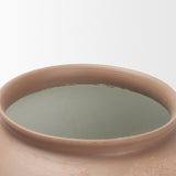 Velo Brown w/White Hand-Painted Terracotta Decorative Vase from Mercana - Luna Furniture