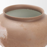 Velo Brown w/White Hand-Painted Terracotta Decorative Vase from Mercana - Luna Furniture