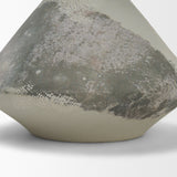 Velo 8.1H White w/Green Hand-Painted Terracotta Decorative Vase from Mercana - Luna Furniture
