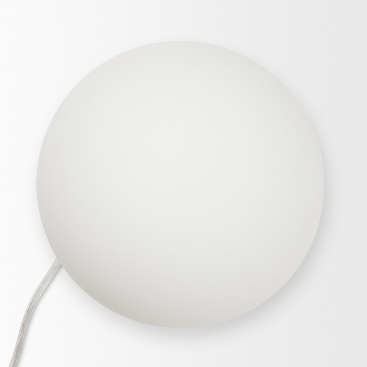 Caldo Brown Marble Base w/ Frosted Glass Globe Table Lamp from Mercana - Luna Furniture