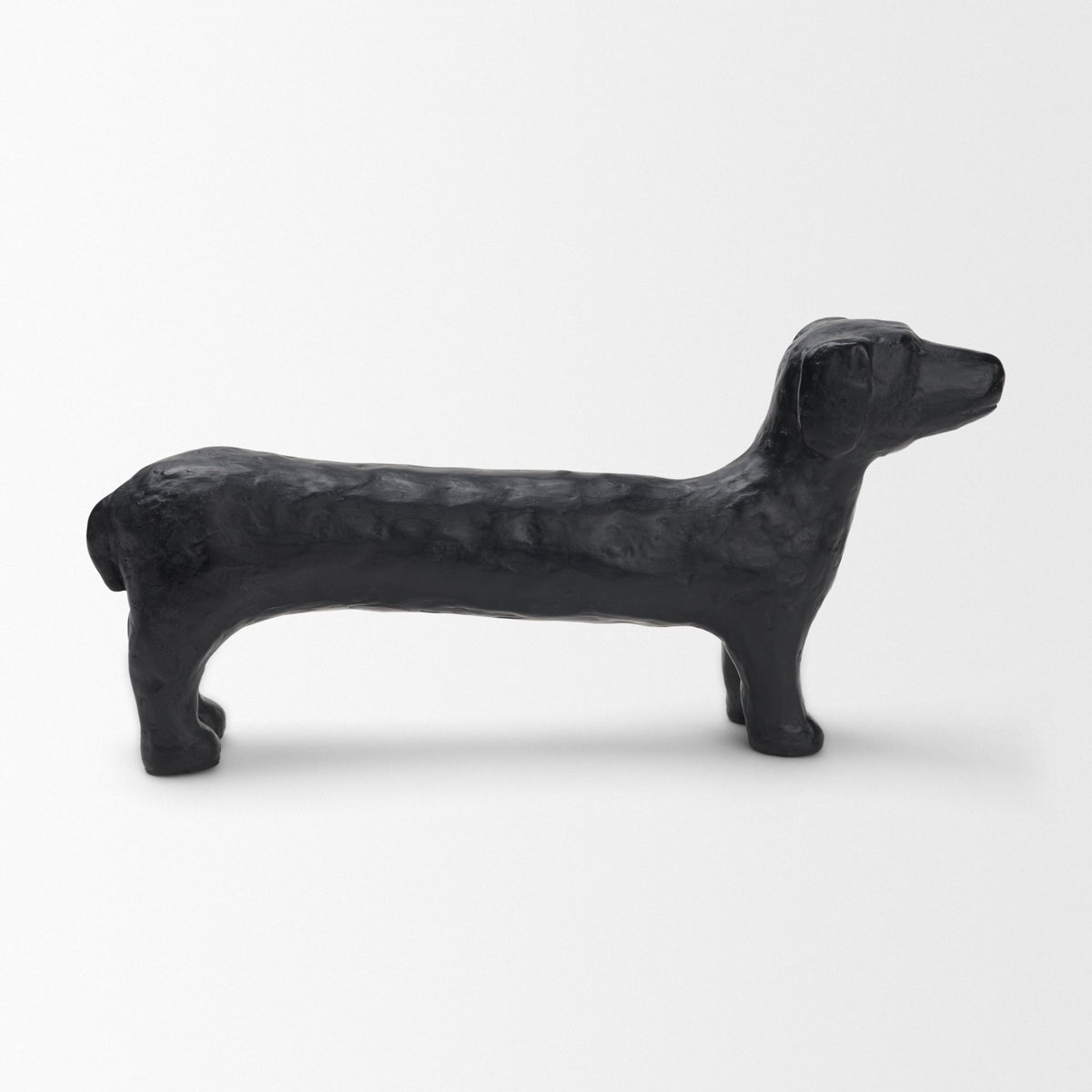 Dash Long Black Metal Dachshund Dog Object from Mercana - Luna Furniture