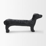 Dash Long Black Metal Dachshund Dog Object from Mercana - Luna Furniture