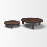 Stow Dark Brown Walnut Wood Risers (Set of 2) from Mercana - Luna Furniture