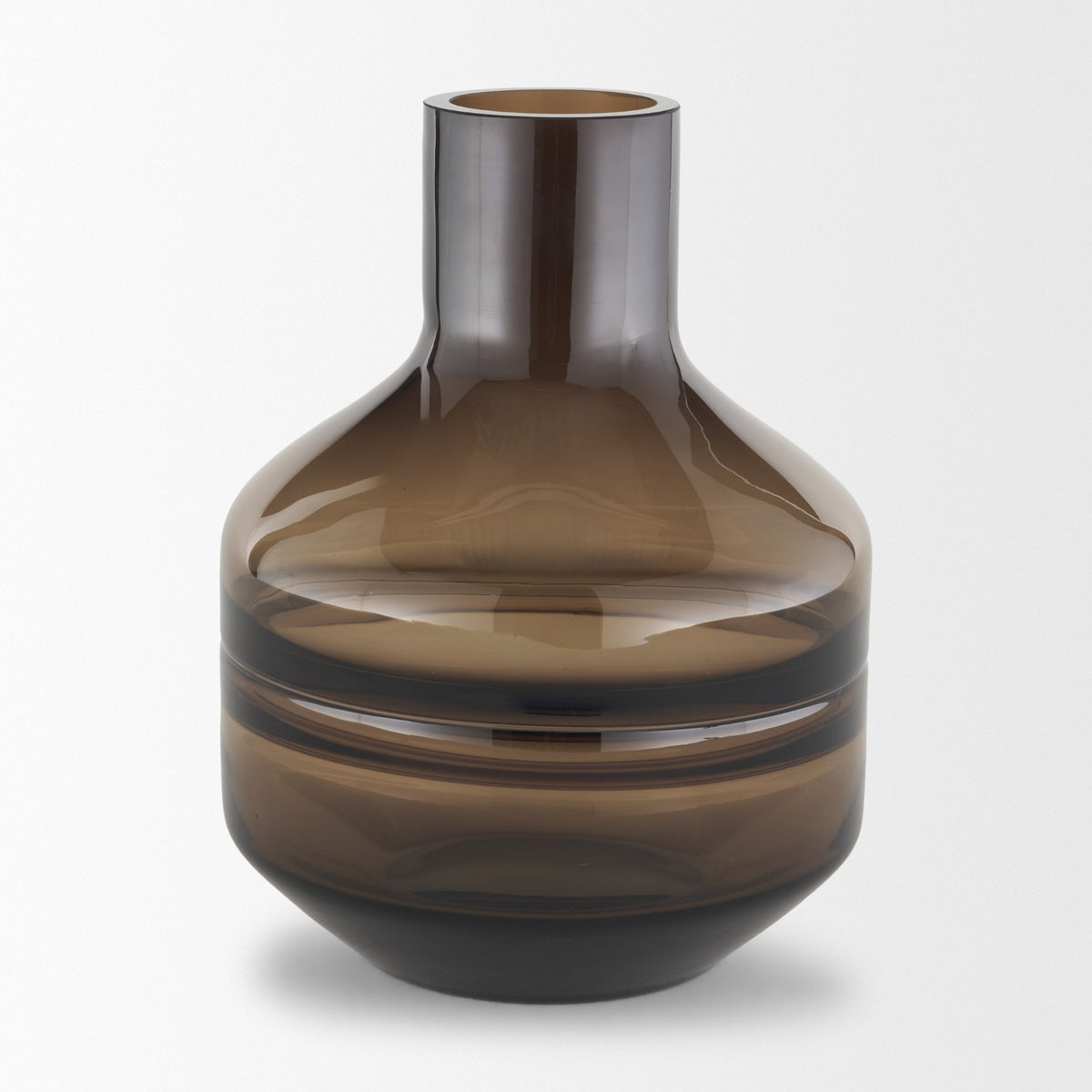 Aurel Small Brown Glass Vase
