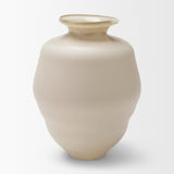 Dune Matte White Glass Vase from Mercana - Luna Furniture