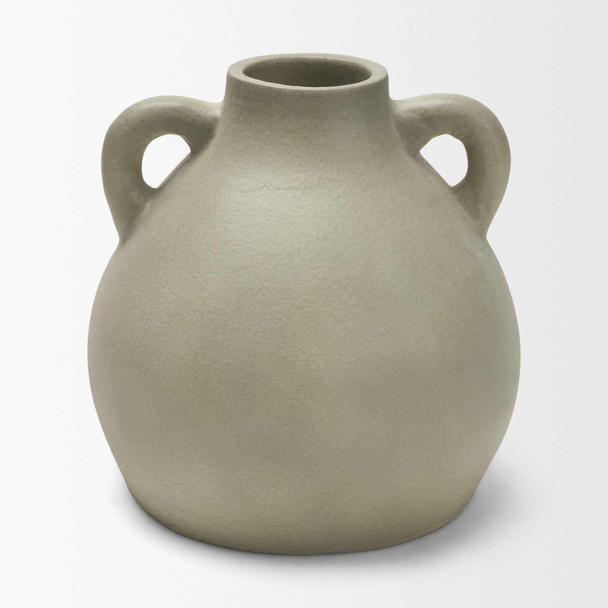 Cantara Small Sage Green Ceramic Milk Jug w/ Handles from Mercana - Luna Furniture