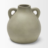Cantara Small Sage Green Ceramic Milk Jug w/ Handles from Mercana - Luna Furniture