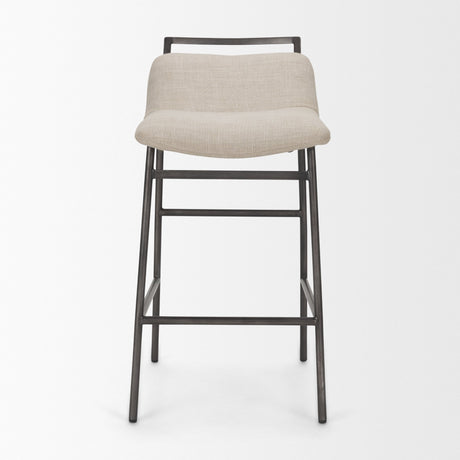 Kavalan Backless 33.5in Seat Counter Stool | Sand Fabric w/ Stool from Mercana - Luna Furniture