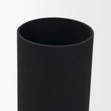 Veda Small Black Metal Geometric Vase from Mercana - Luna Furniture