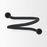 Serpens Black Metal Large Candleholder from Mercana - Luna Furniture