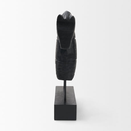 Equus Black Wooden Horse Decorative Object from Mercana - Luna Furniture