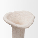 Runa Large Cream Ceramic Rustic Decorative Bottle