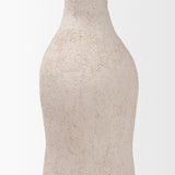 Runa Large Cream Ceramic Rustic Decorative Bottle