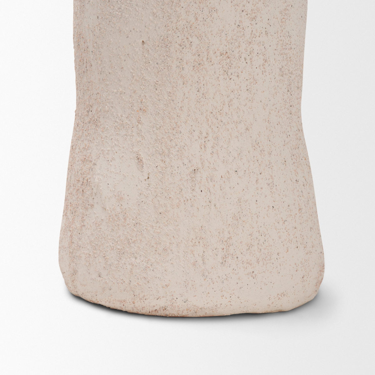 Runa Large Cream Ceramic Rustic Decorative Bottle