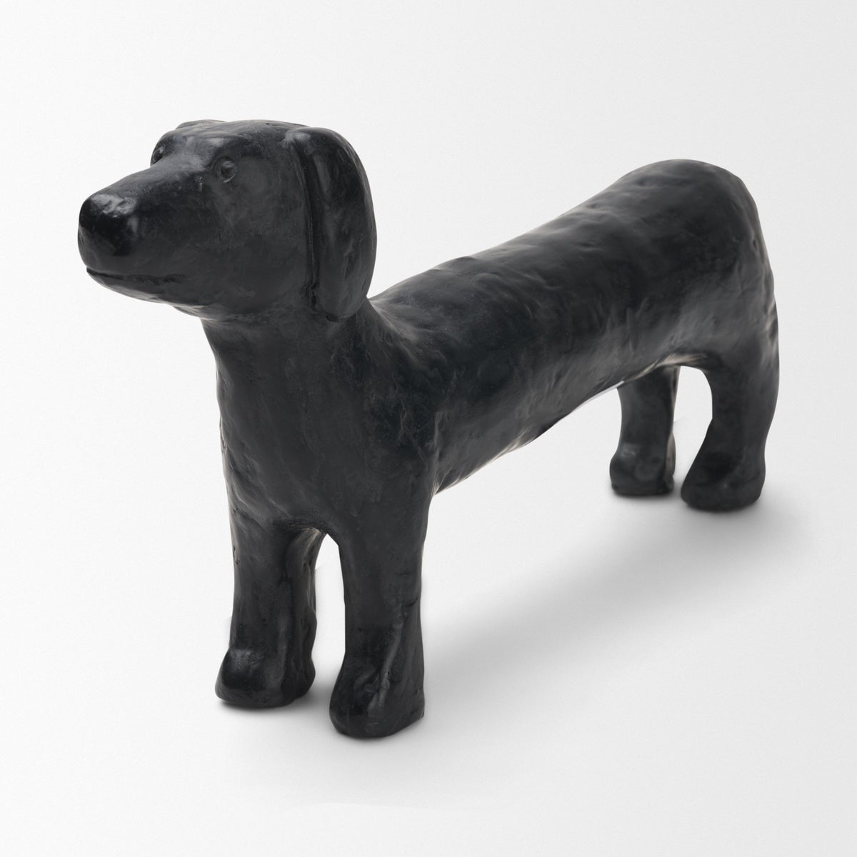Dash Long Black Metal Dachshund Dog Object from Mercana - Luna Furniture