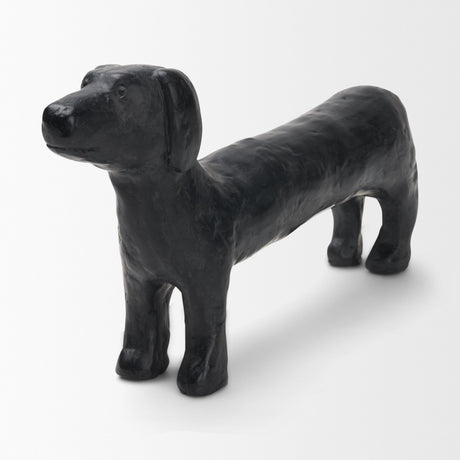 Dash Long Black Metal Dachshund Dog Object from Mercana - Luna Furniture
