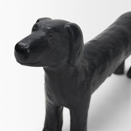 Dash Long Black Metal Dachshund Dog Object from Mercana - Luna Furniture