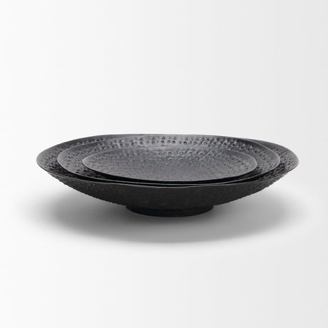 Patera Hammered Iron Metal Decorative Bowls (Set of 3) from Mercana - Luna Furniture