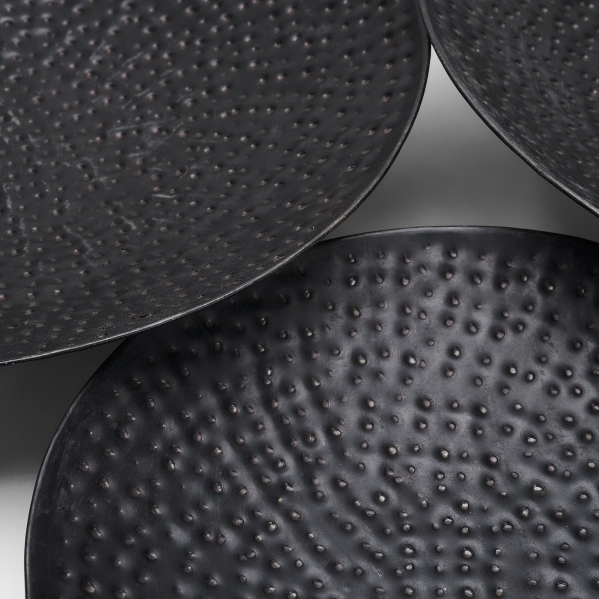 Patera Hammered Iron Metal Decorative Bowls (Set of 3)