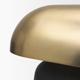 Liorre Textured Black Metal Base w/ Gold Metal Shade 1-Light Table Lamp from Mercana - Luna Furniture
