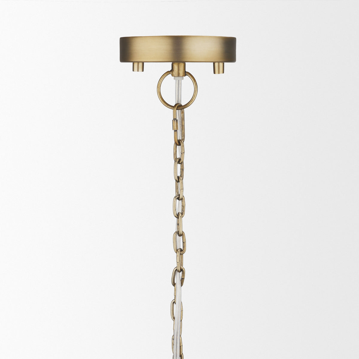 Keller Wide Antiqued Brass Metal 1-Light Pendant from Mercana - Luna Furniture