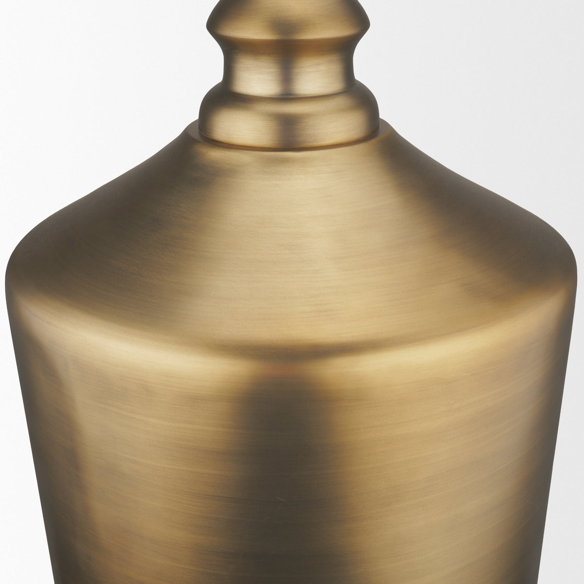 Keller Tall Antiqued Brass Metal 1-Light Pendant from Mercana - Luna Furniture