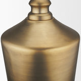 Keller Tall Antiqued Brass Metal 1-Light Pendant from Mercana - Luna Furniture