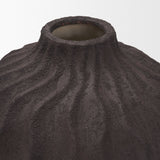 Tidal Short Ceramic Rippled Decorative Vase