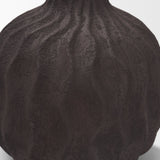 Tidal Short Ceramic Rippled Decorative Vase