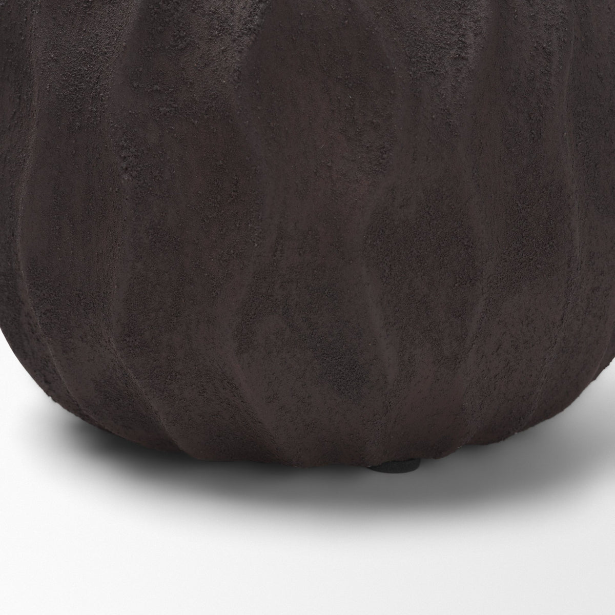 Tidal Short Ceramic Rippled Decorative Vase