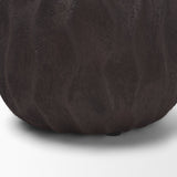 Tidal Short Ceramic Rippled Decorative Vase