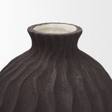 Tidal Medium Ceramic Rippled Decorative Vase