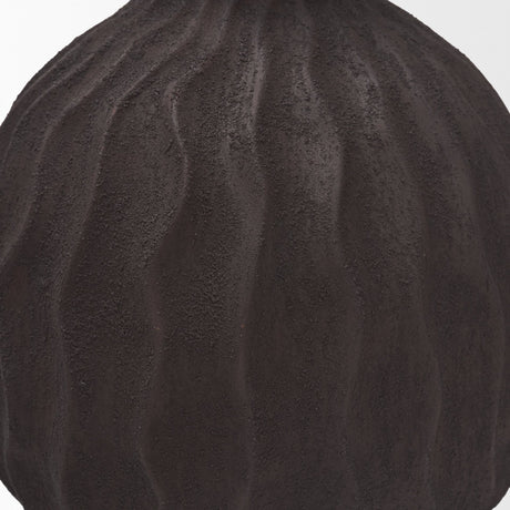 Tidal Medium Ceramic Rippled Decorative Vase from Mercana - Luna Furniture