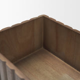 Strata Fluted Walnut Wood Decorative Box Set from Mercana - Luna Furniture