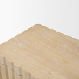 Strata Fluted White-Washed Wood Decorative Box Set
