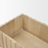 Strata Fluted White-Washed Wood Decorative Box Set