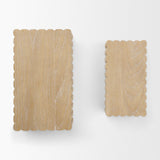 Strata Fluted White-Washed Wood Decorative Box Set