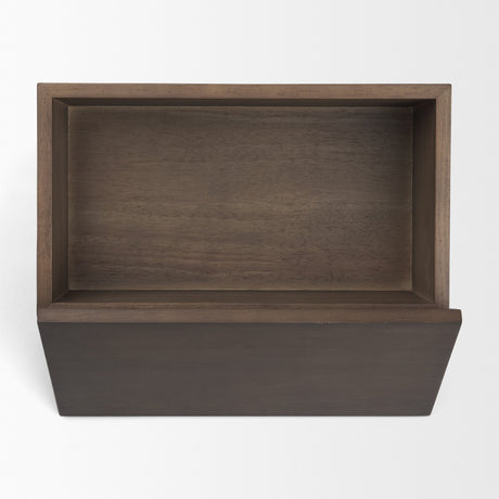 Vesta Walnut Wood Decorative Box from Mercana - Luna Furniture