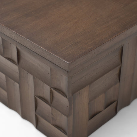 Vesta Walnut Wood Decorative Box from Mercana - Luna Furniture