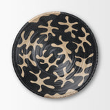 Bosma Black and Cream Ceramic Decorative Bowl from Mercana - Luna Furniture