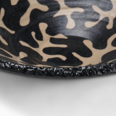 Bosma Black and Cream Ceramic Decorative Bowl from Mercana - Luna Furniture